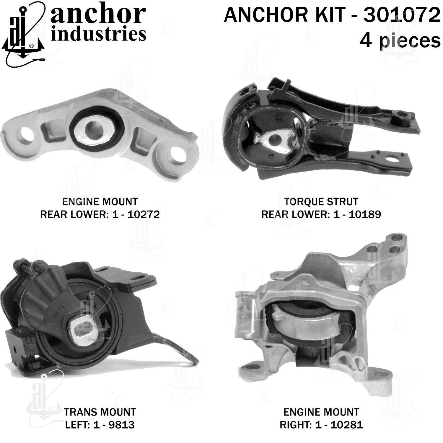 Anchor Mounts Engine Mount Kit 301072 image 5