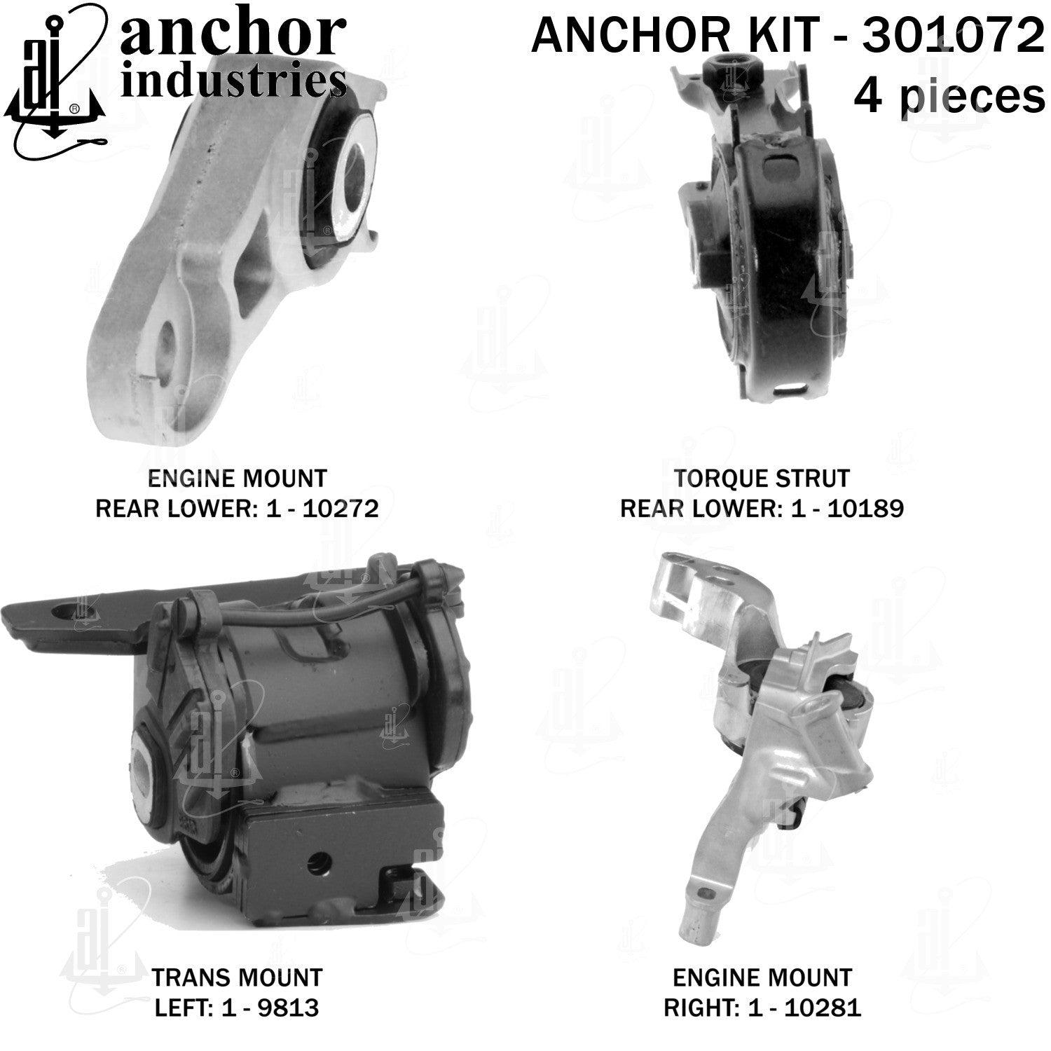 Anchor Mounts Engine Mount Kit 301072 image 3