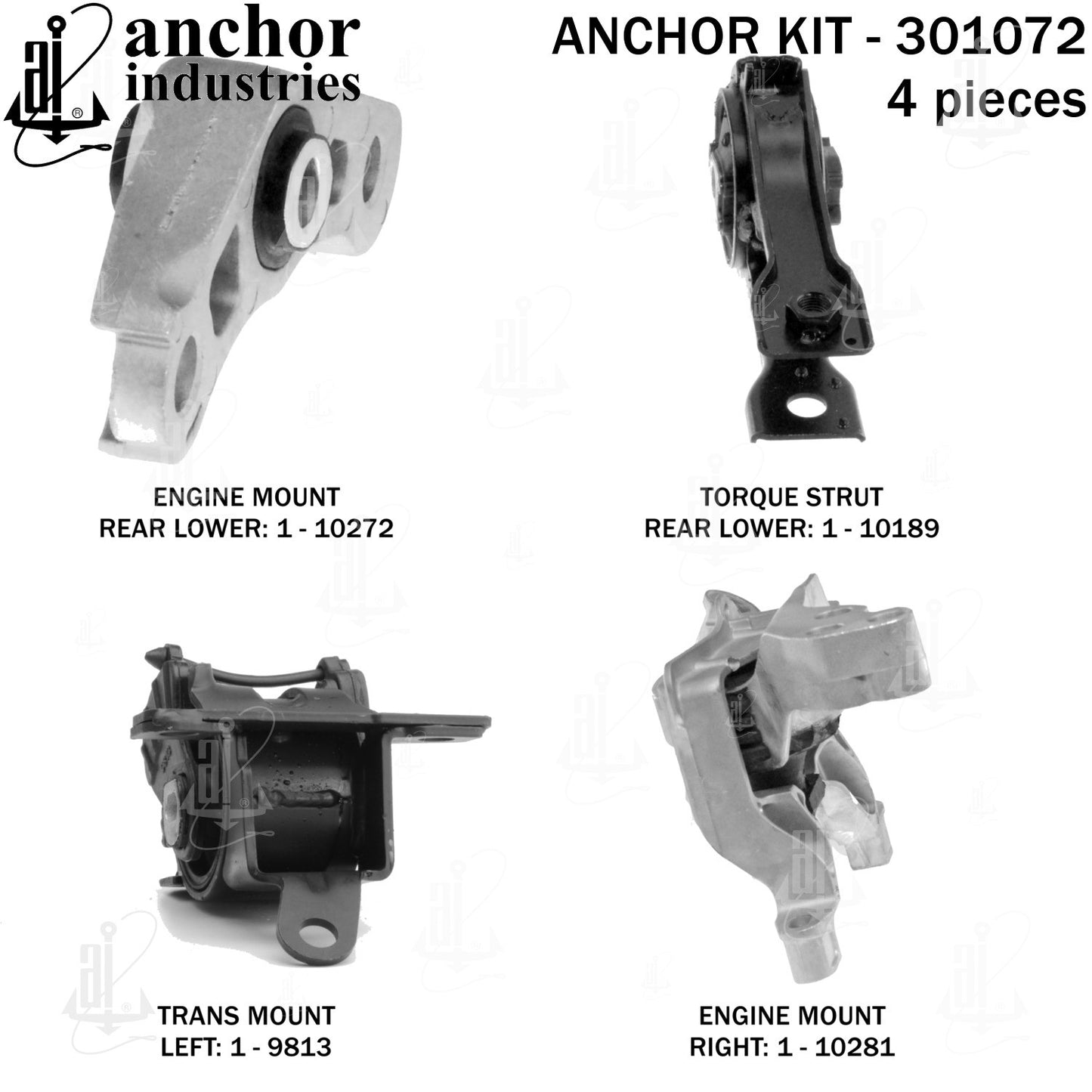 Anchor Mounts Engine Mount Kit 301072 image 4