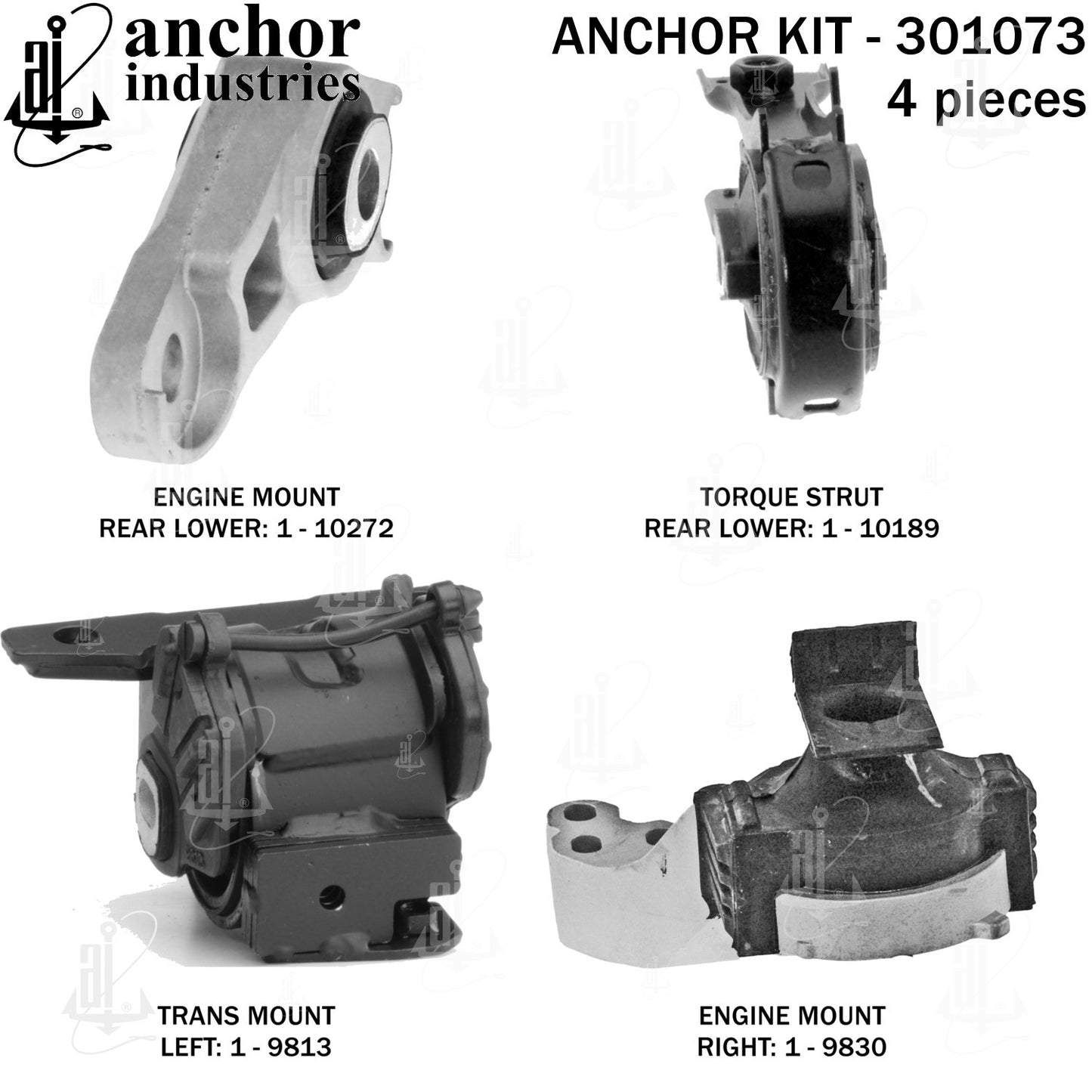 Anchor Mounts Engine Mount Kit 301073 image 3