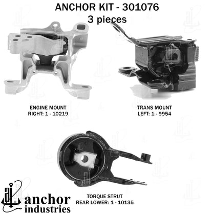 Anchor Mounts Engine Mount Kit 301076 image 5