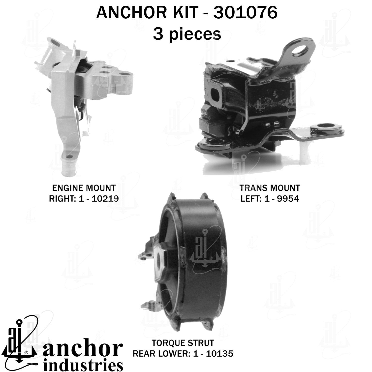 Anchor Mounts Engine Mount Kit 301076 image 3