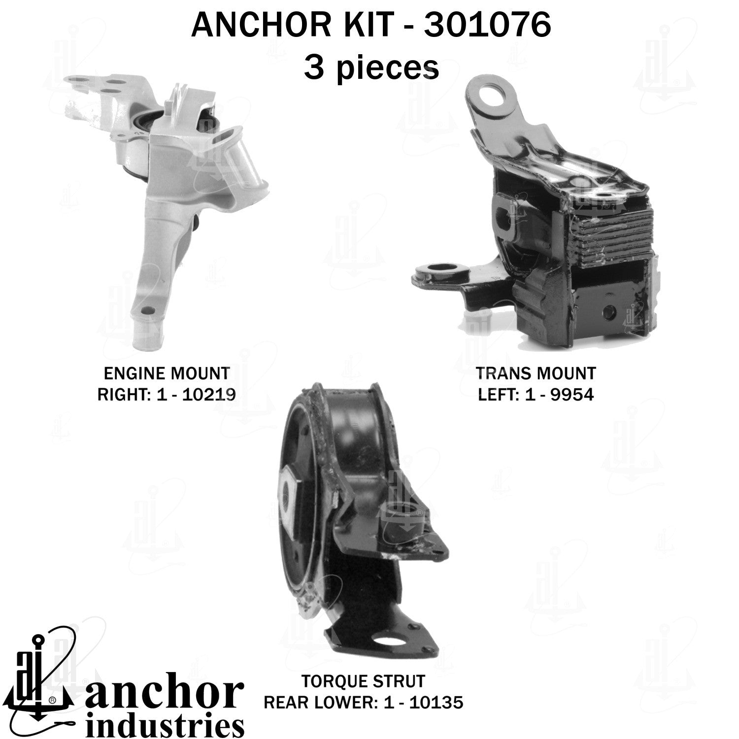 Anchor Mounts Engine Mount Kit 301076 image 4