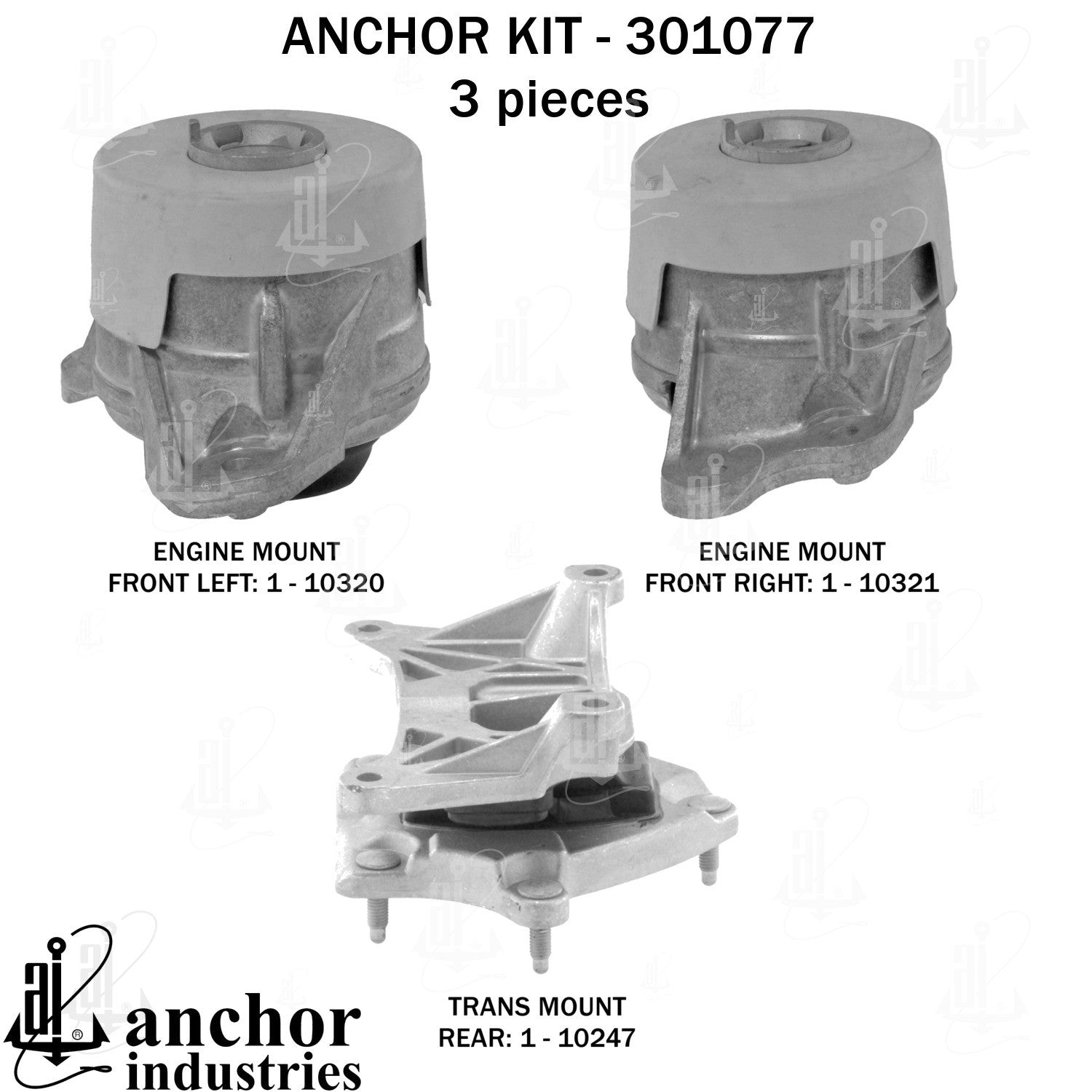 Anchor Mounts Engine Mount Kit 301077 image 3
