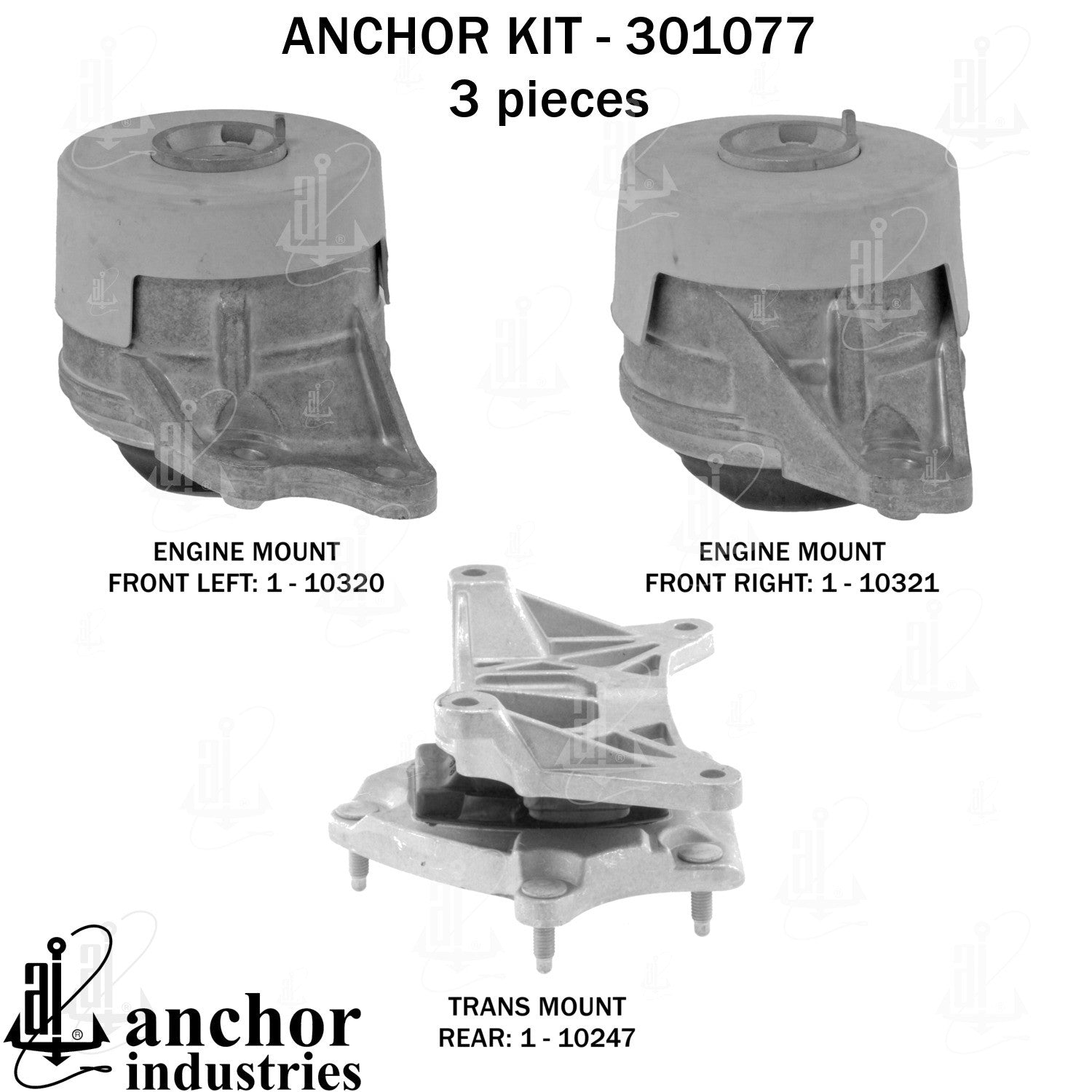 Anchor Mounts Engine Mount Kit 301077 image 4