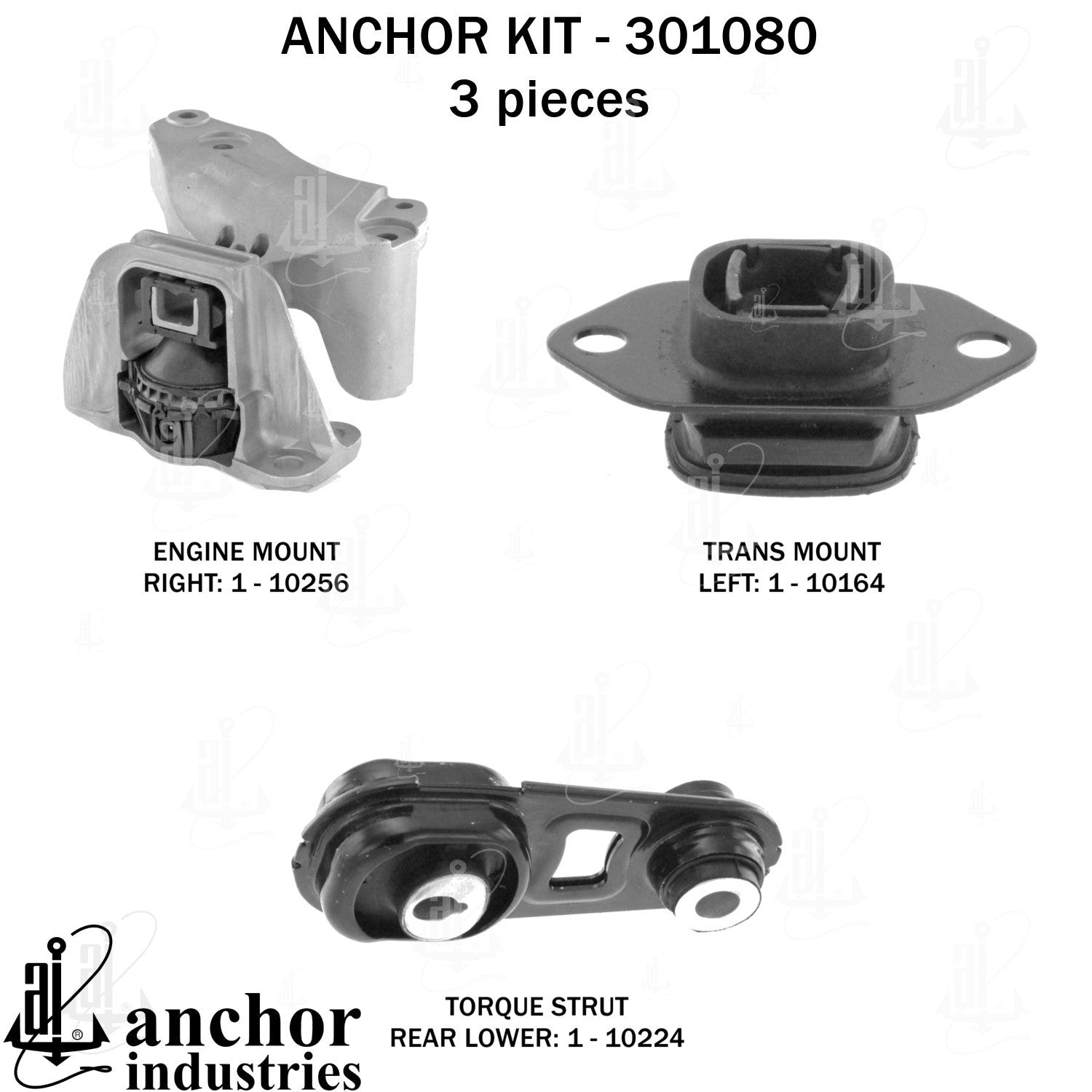 Anchor Mounts Engine Mount Kit 301080 image 5