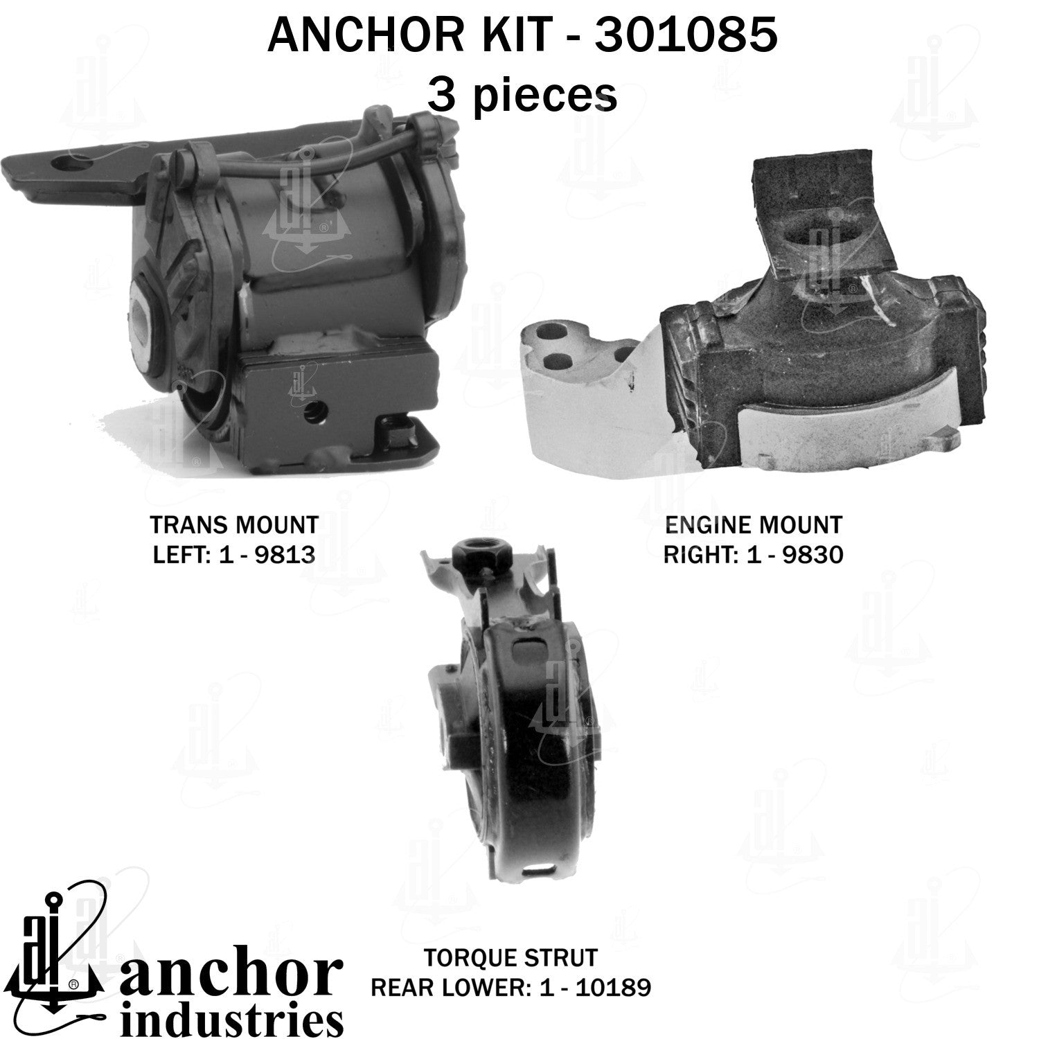 Anchor Mounts Engine Mount Kit 301085 image 3