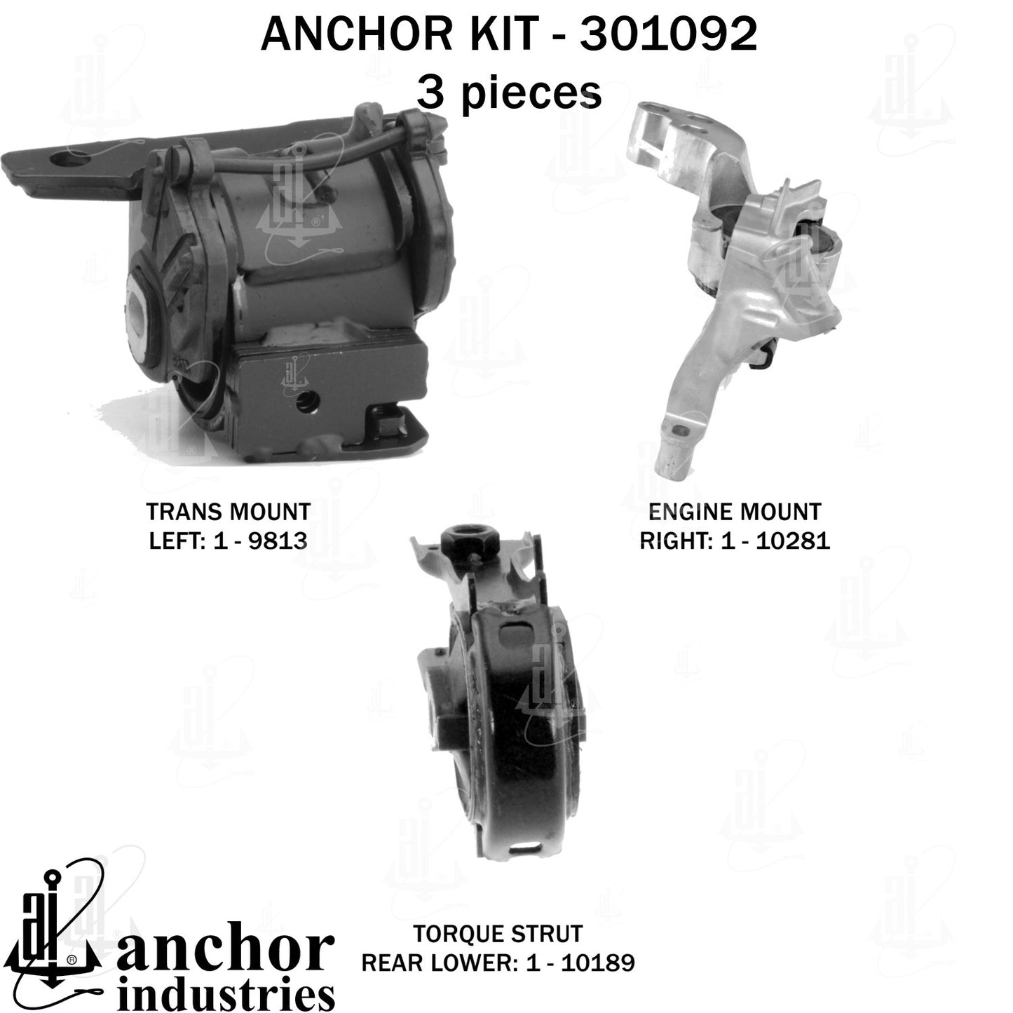 Anchor Mounts Engine Mount Kit 301092 image 3