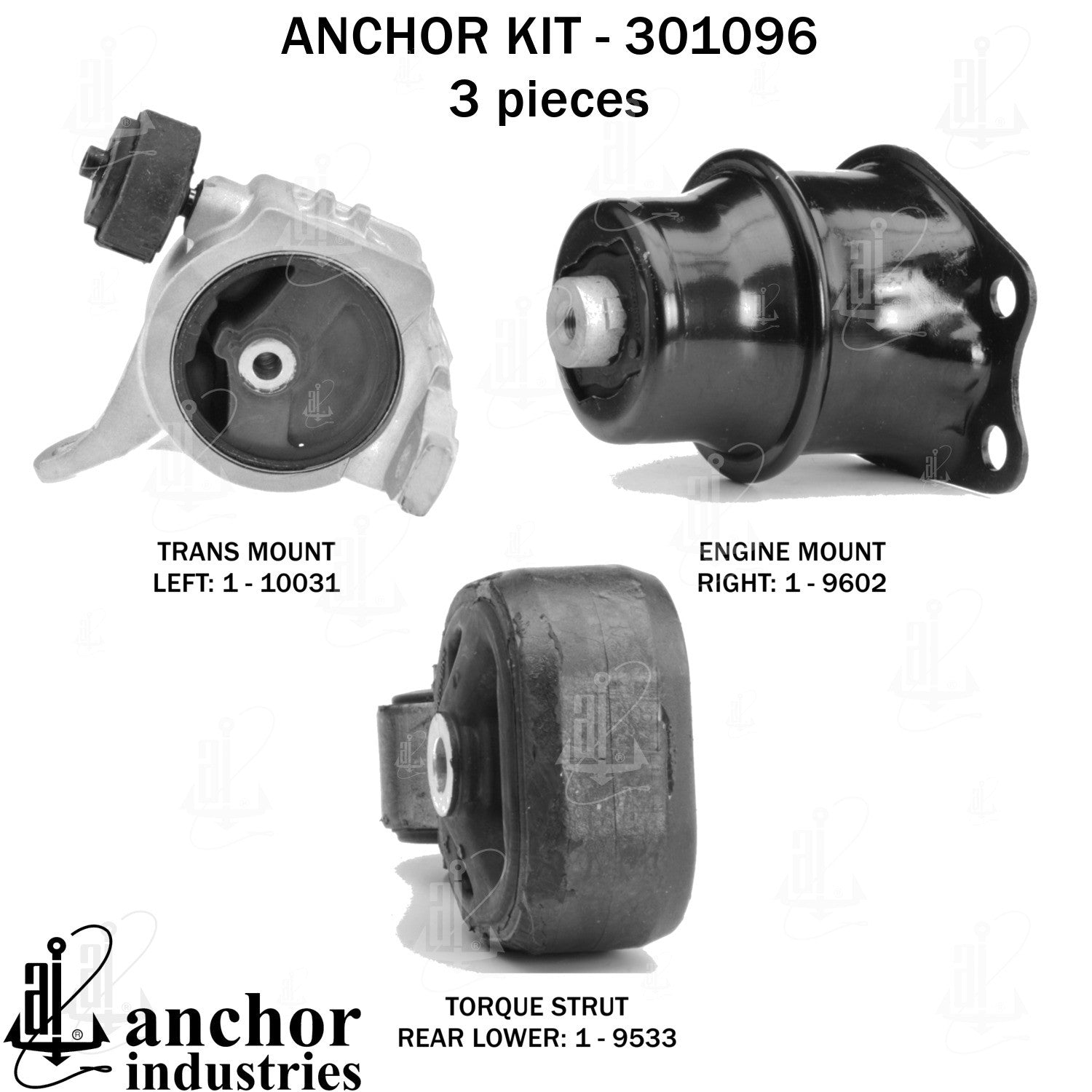 Anchor Mounts Engine Mount Kit 301096 image 3