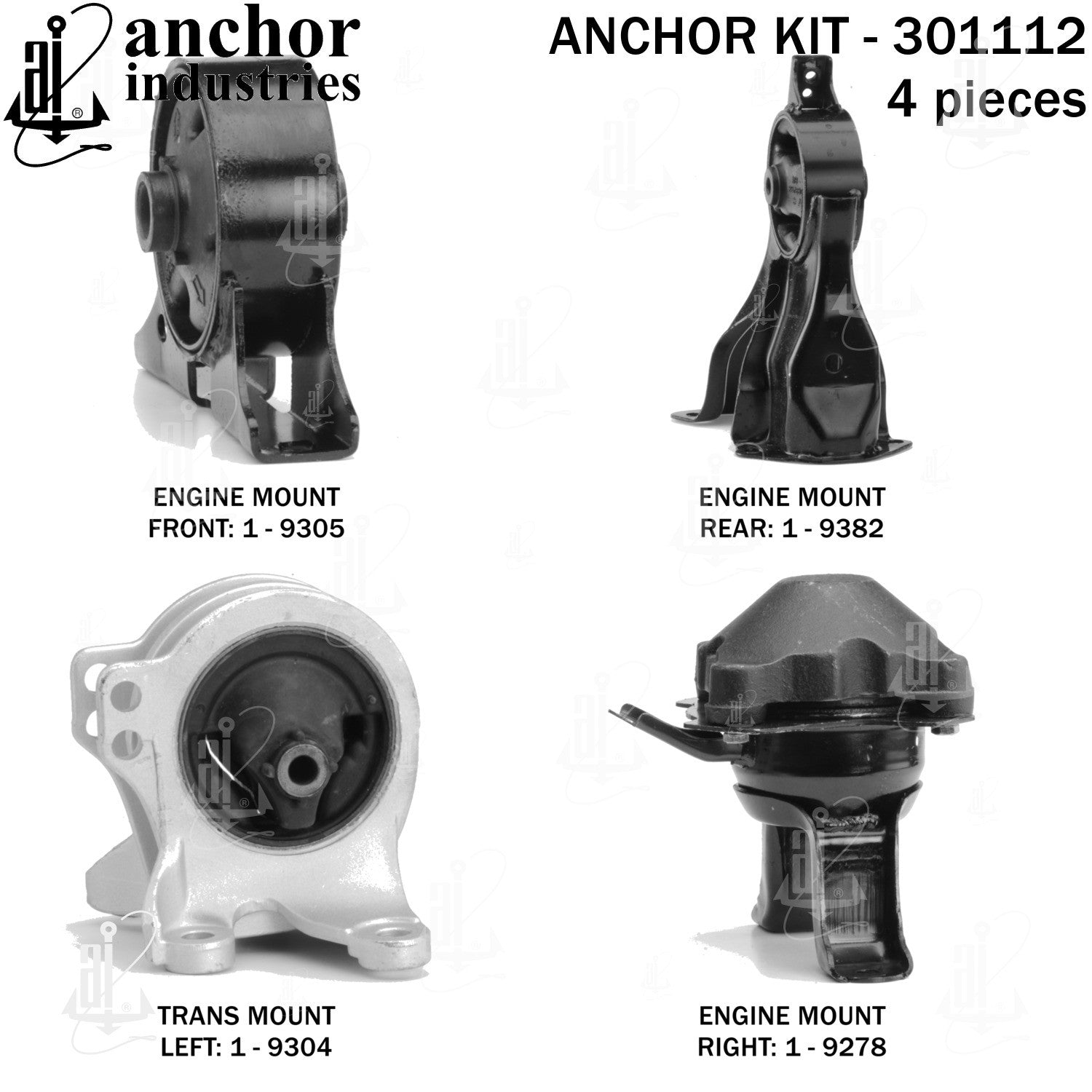 Anchor Mounts Engine Mount Kit 301112 image 3