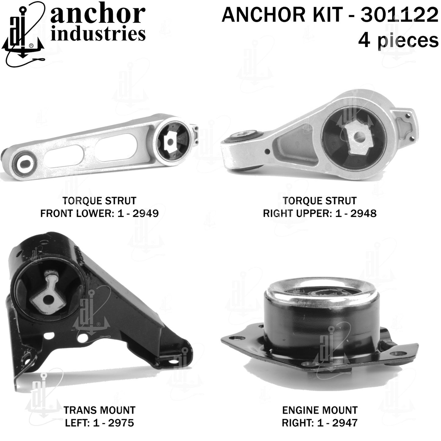Anchor Mounts Engine Mount Kit 301122 main image