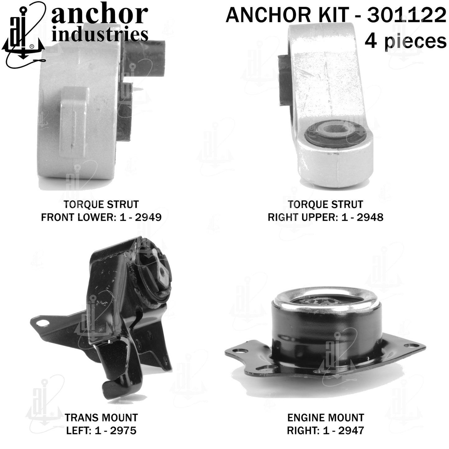 Anchor Mounts Engine Mount Kit 301122 image 4