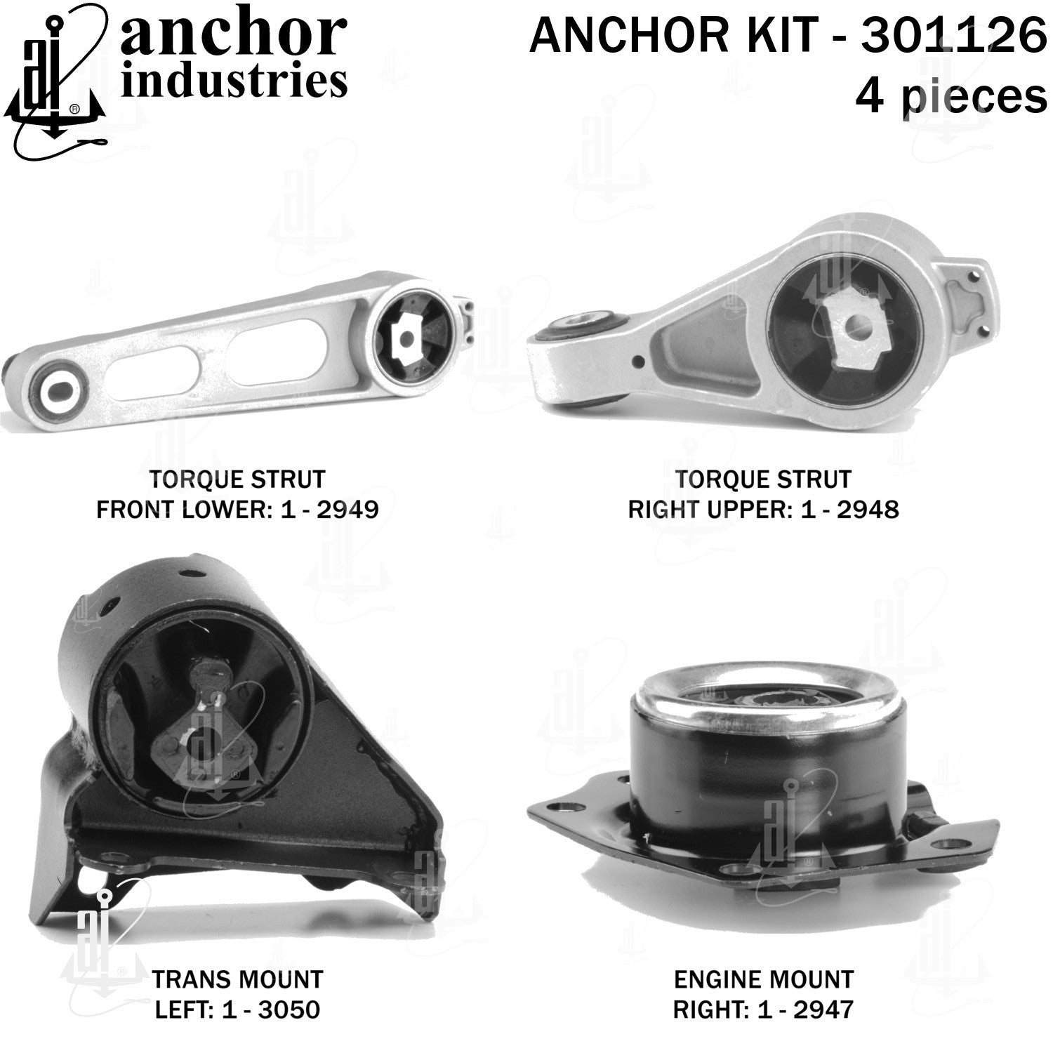 Anchor Mounts Engine Mount Kit 301126 main image