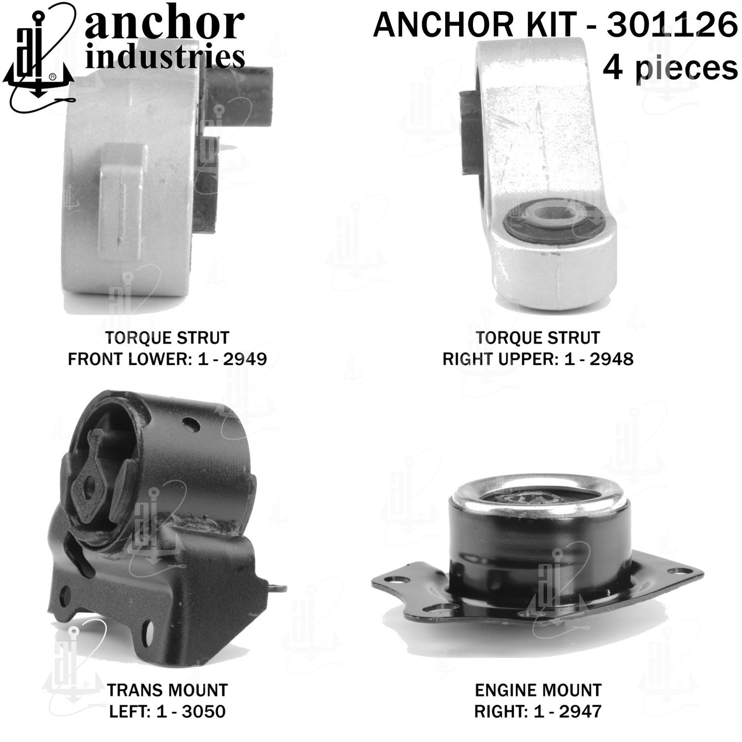 Anchor Mounts Engine Mount Kit 301126 image 4