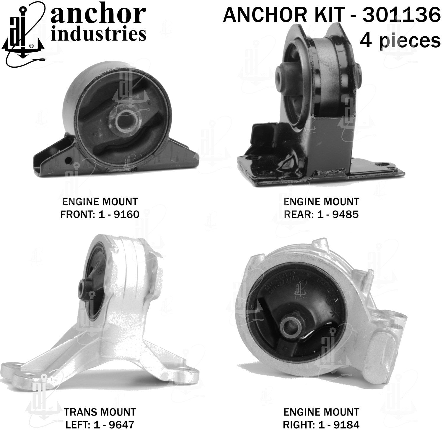 Anchor Mounts Engine Mount Kit 301136 image 5