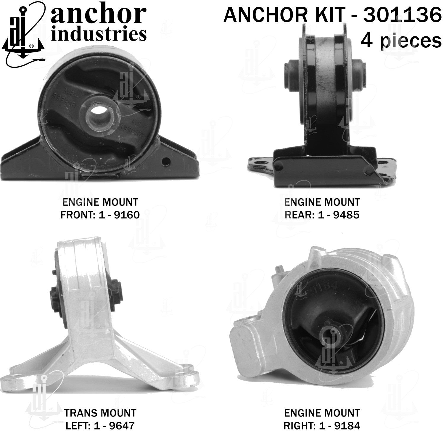 Anchor Mounts Engine Mount Kit 301136 main image