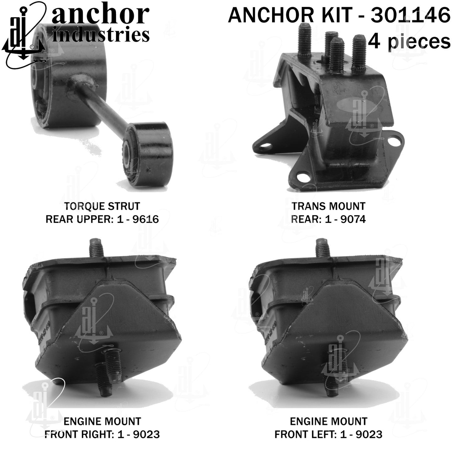 Anchor Mounts Engine Mount Kit 301146 image 3