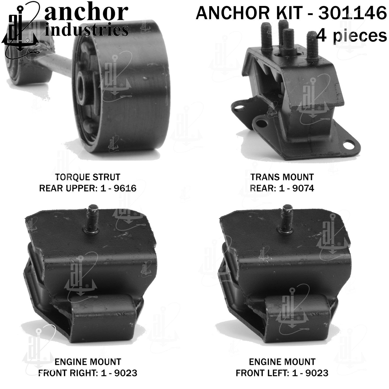 Anchor Mounts Engine Mount Kit 301146 image 4