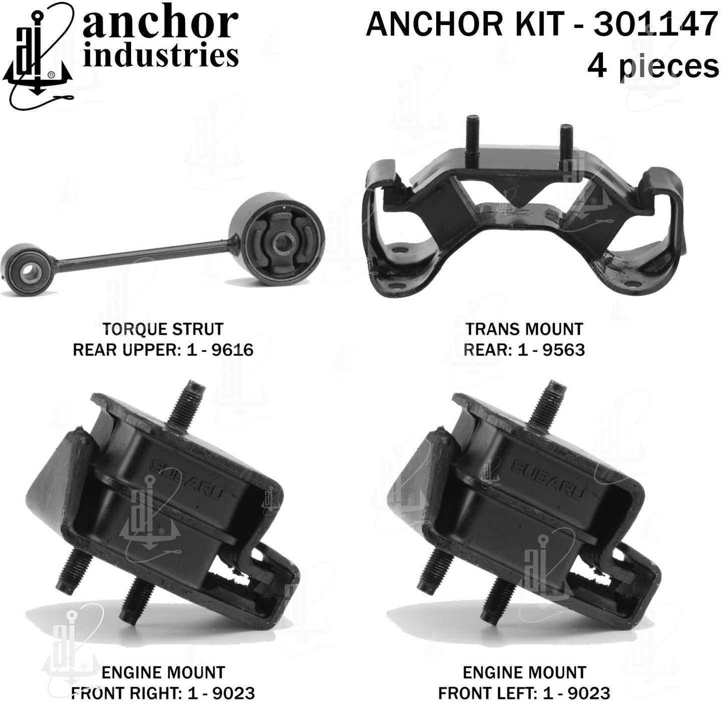 Anchor Mounts Engine Mount Kit 301147 image 5