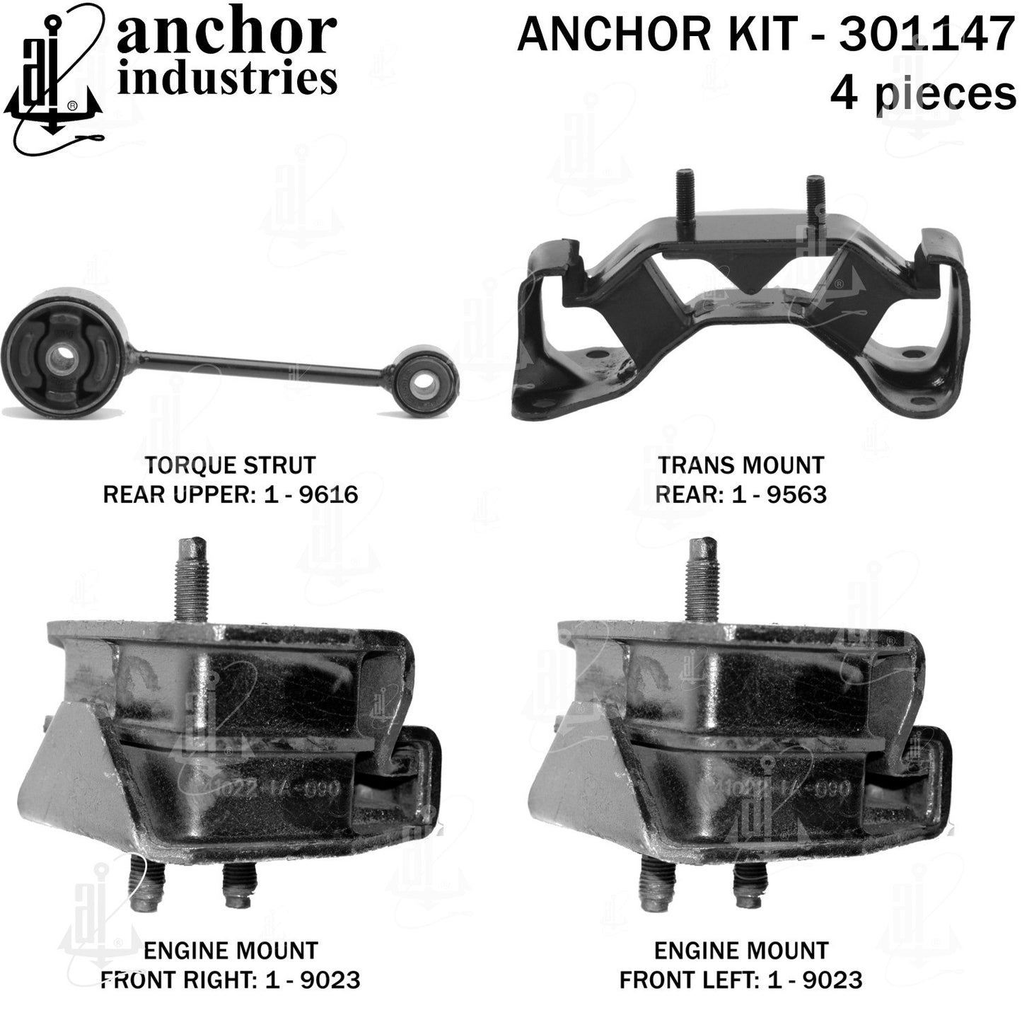 Anchor Mounts Engine Mount Kit 301147 main image