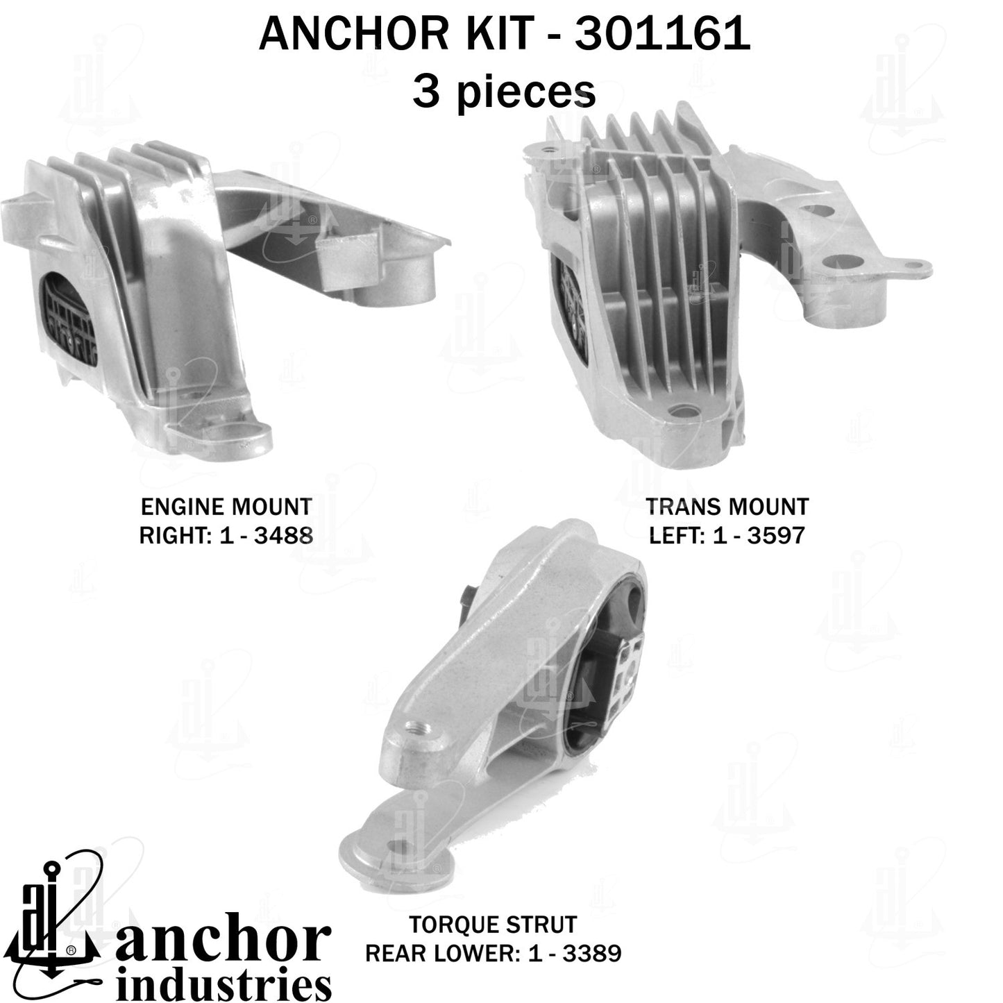 Anchor Mounts Engine Mount Kit 301161 image 4