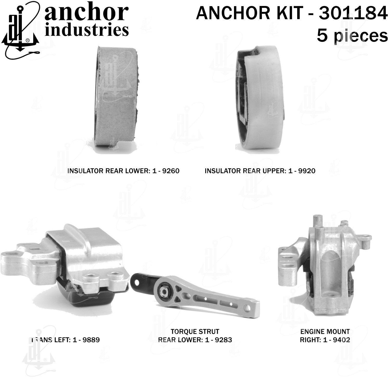 Anchor Mounts Engine Mount Kit 301184 image 3