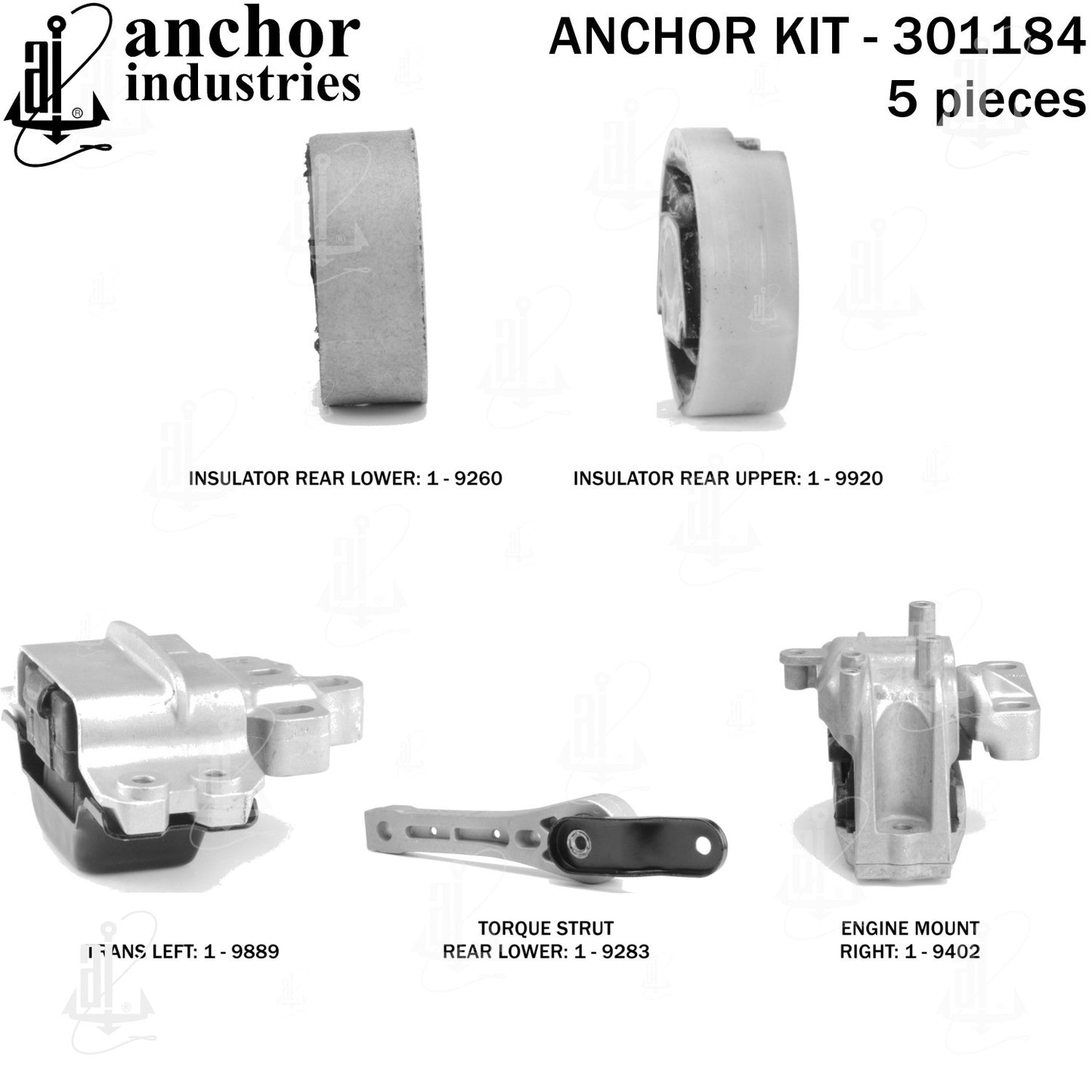 Anchor Mounts Engine Mount Kit 301184 image 4