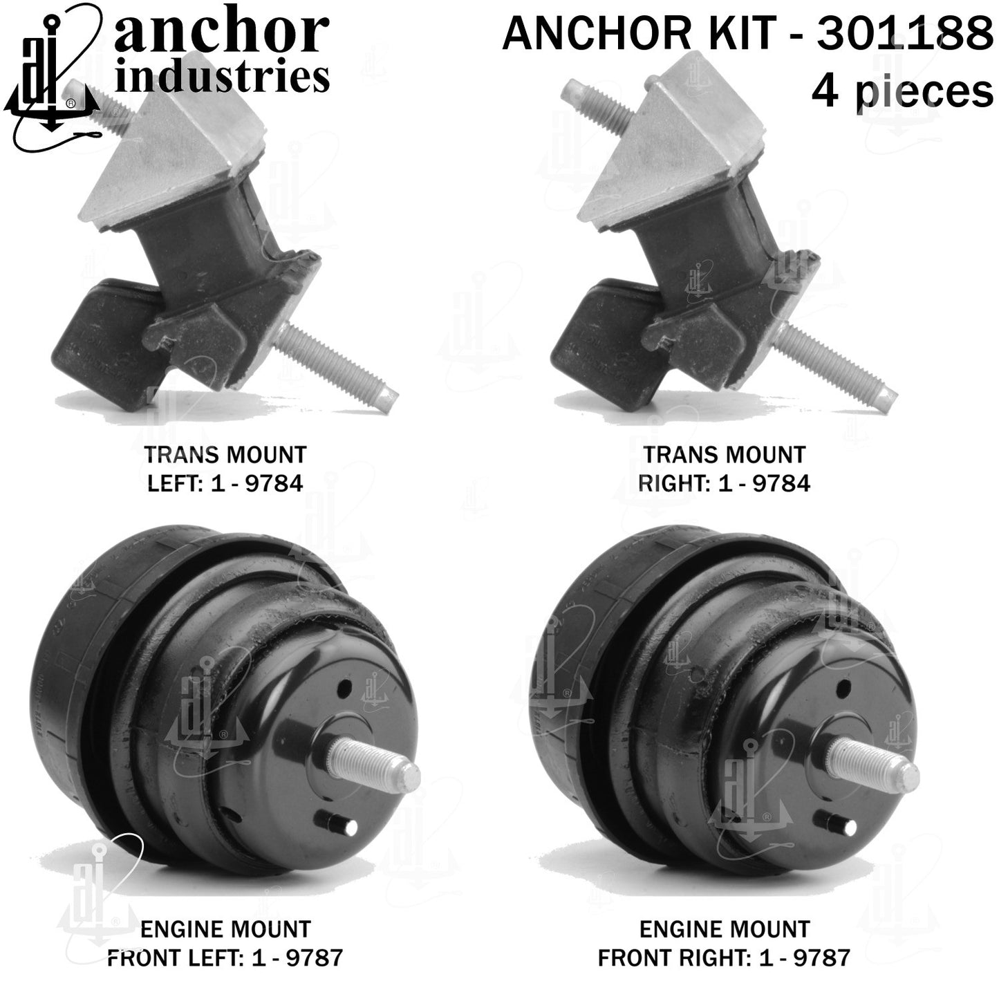 Anchor Mounts Engine Mount Kit 301188 image 5