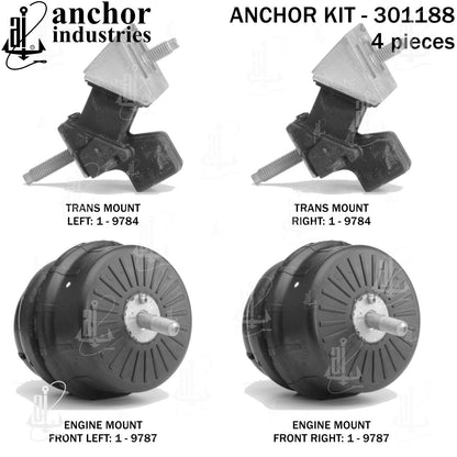 Anchor Mounts Engine Mount Kit 301188 main image