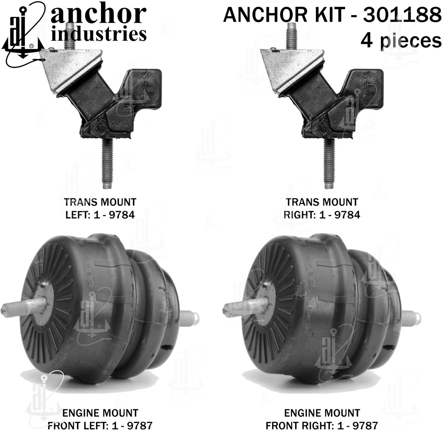 Anchor Mounts Engine Mount Kit 301188 image 3