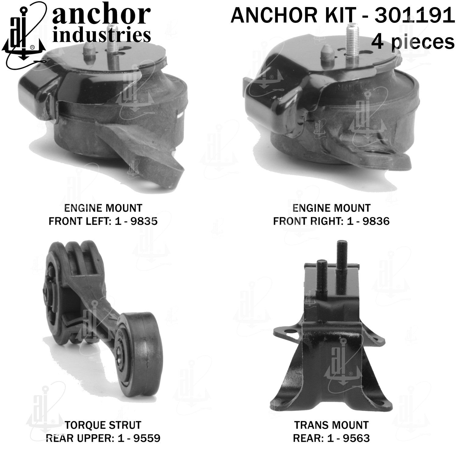 Anchor Mounts Engine Mount Kit 301191 image 3