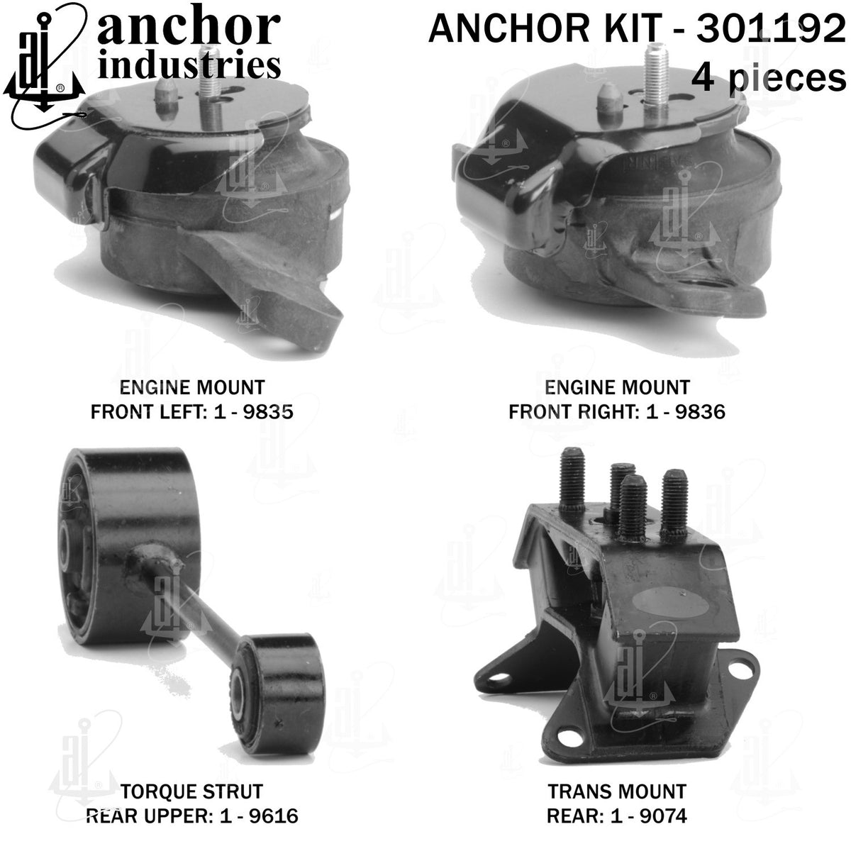 Anchor Mounts Engine Mount Kit 301192 image 3