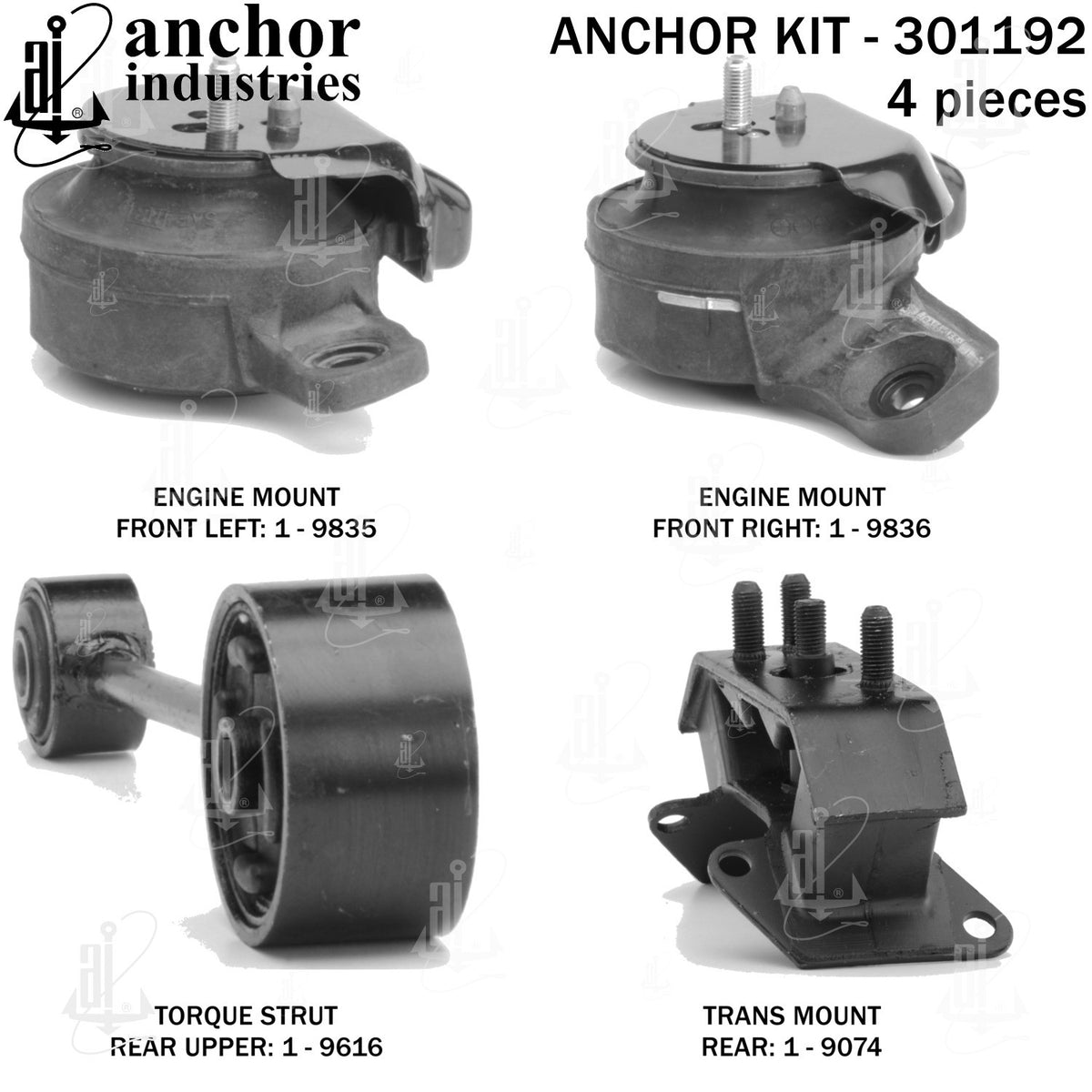 Anchor Mounts Engine Mount Kit 301192 image 4