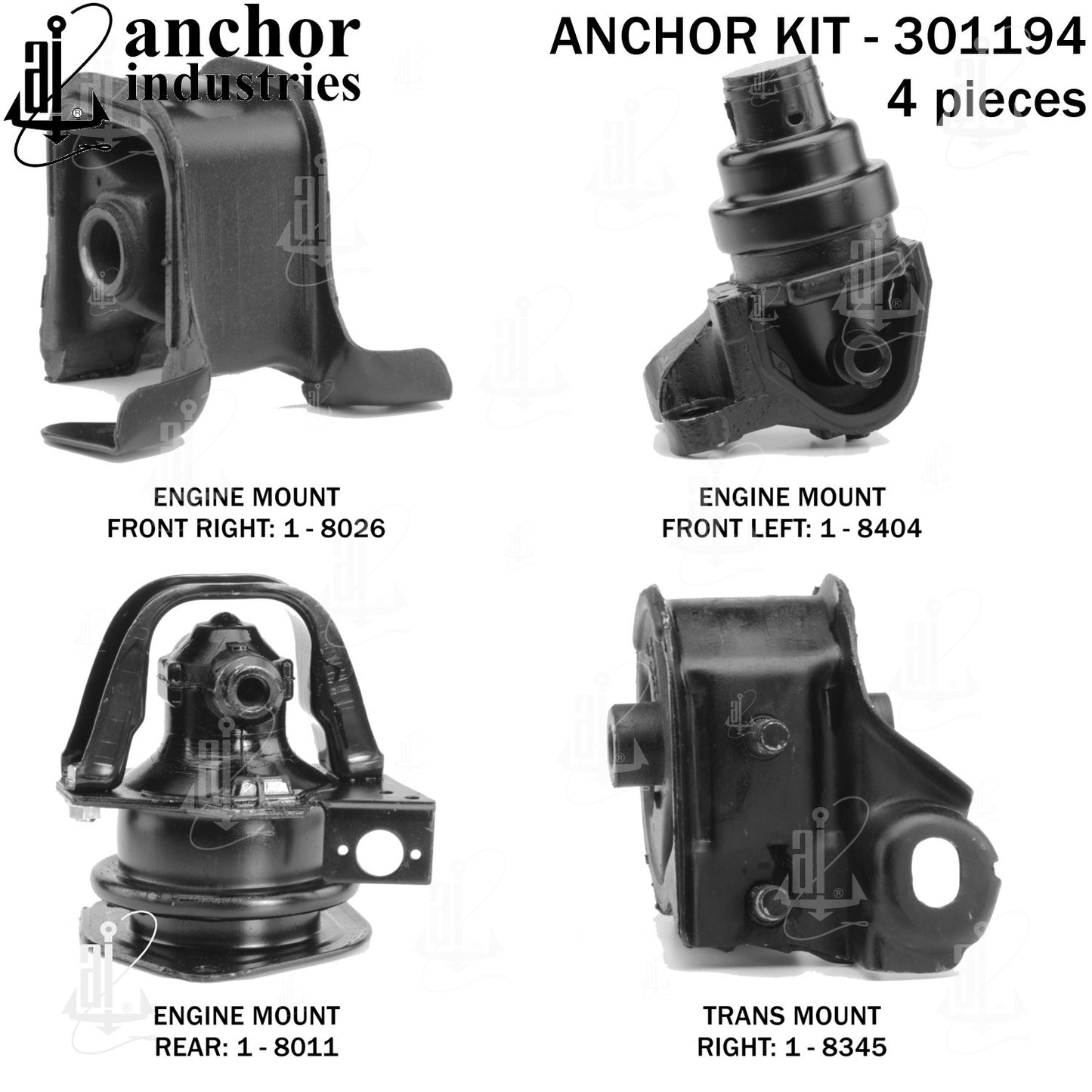 Anchor Mounts Engine Mount Kit 301194 image 3