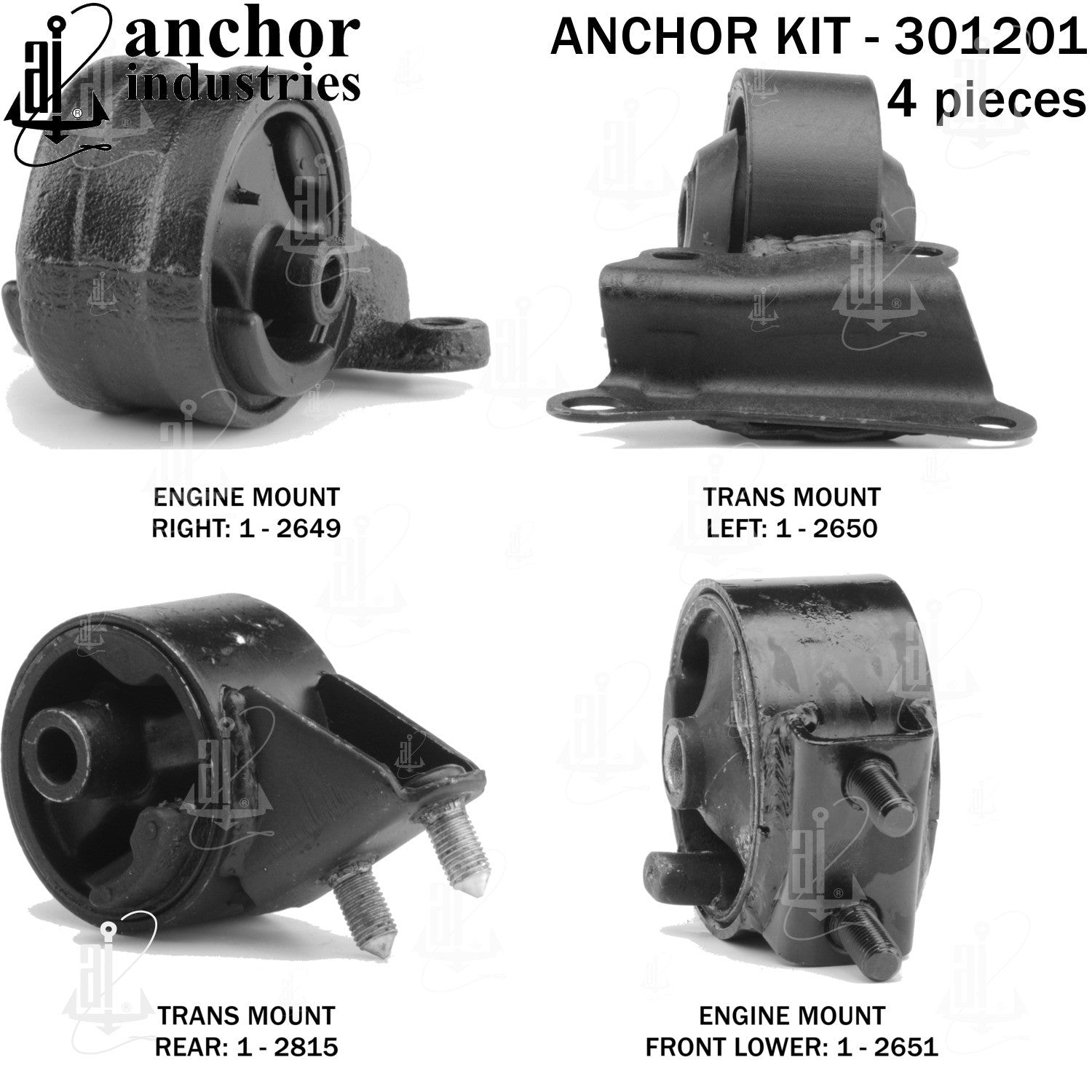 Anchor Mounts Engine Mount Kit 301201 image 3