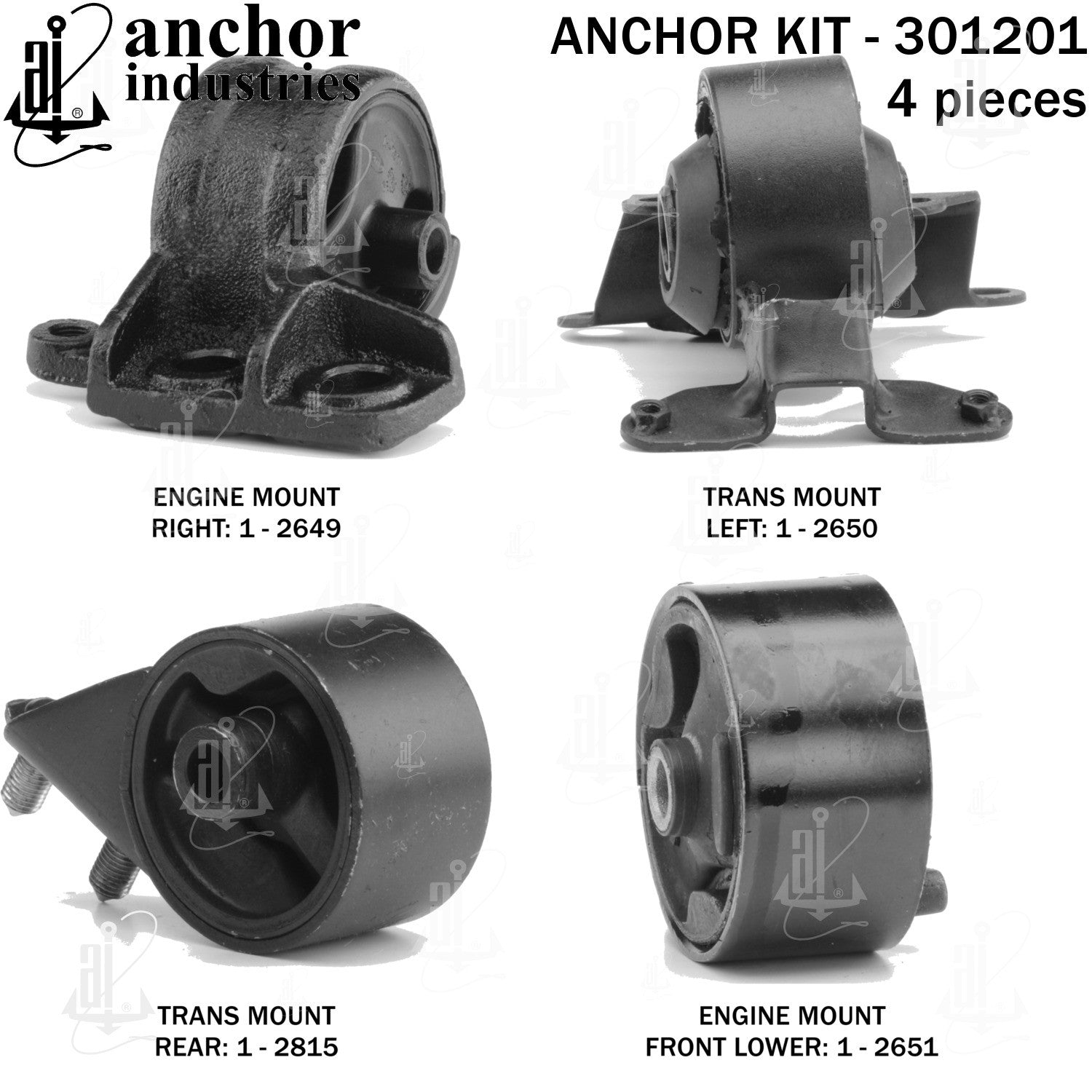 Anchor Mounts Engine Mount Kit 301201 image 4