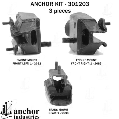 Anchor Mounts Engine Mount Kit 301203 image 4
