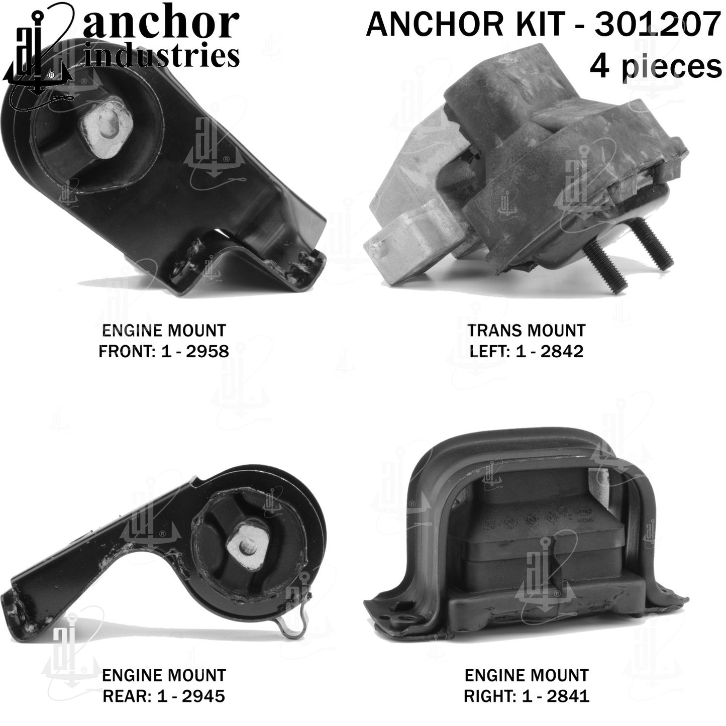 Anchor Mounts Engine Mount Kit 301207 image 3