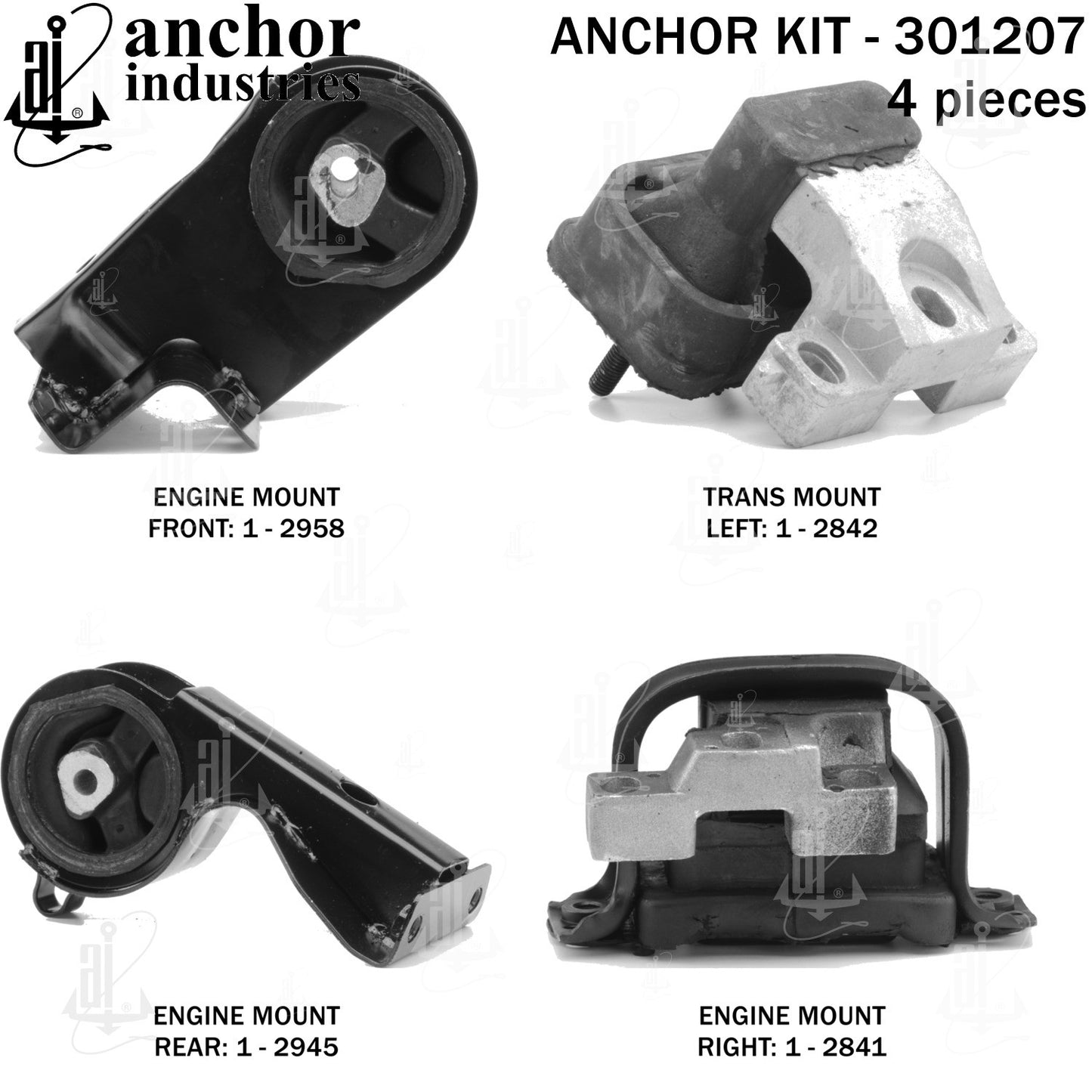 Anchor Mounts Engine Mount Kit 301207 image 4