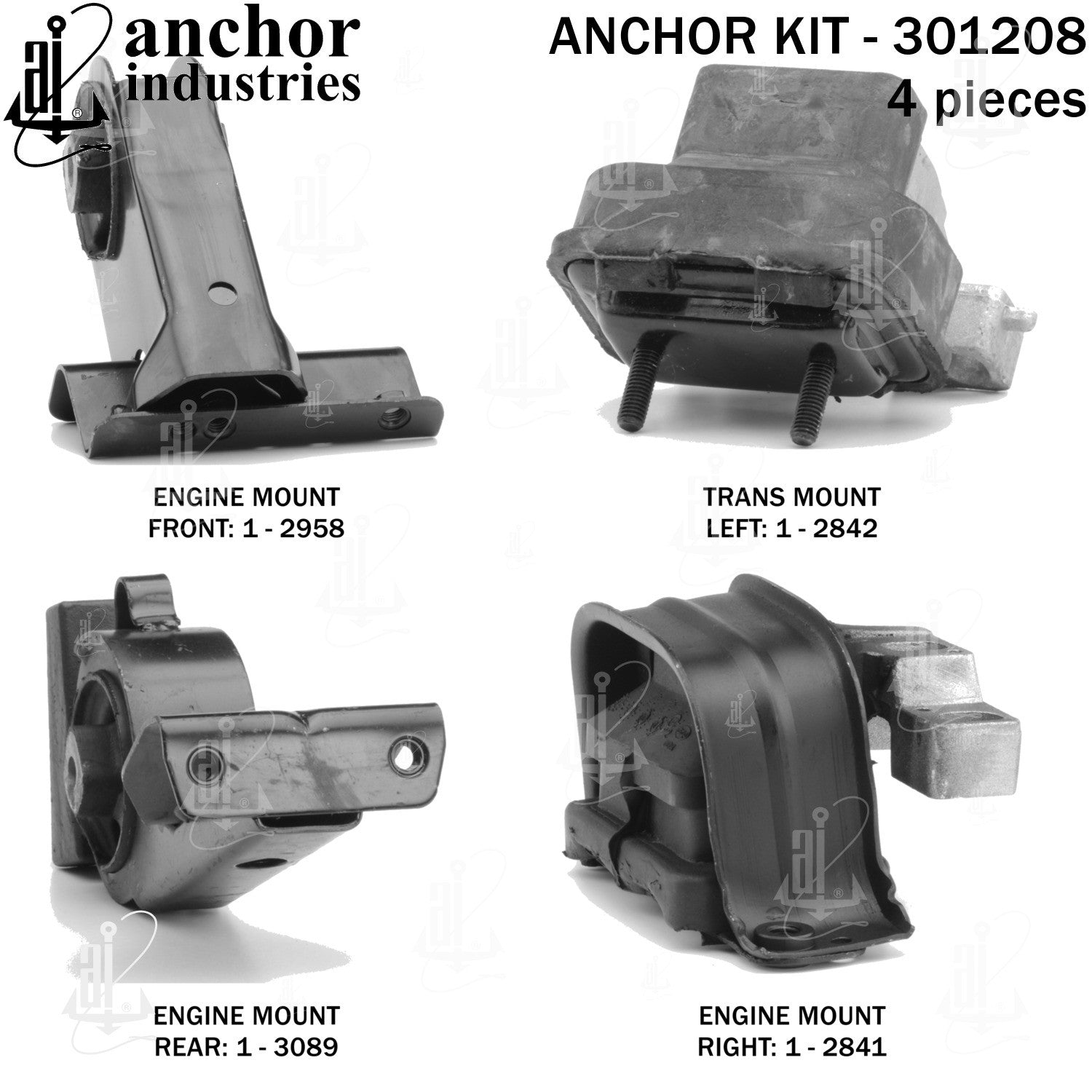 Anchor Mounts Engine Mount Kit 301208 image 5