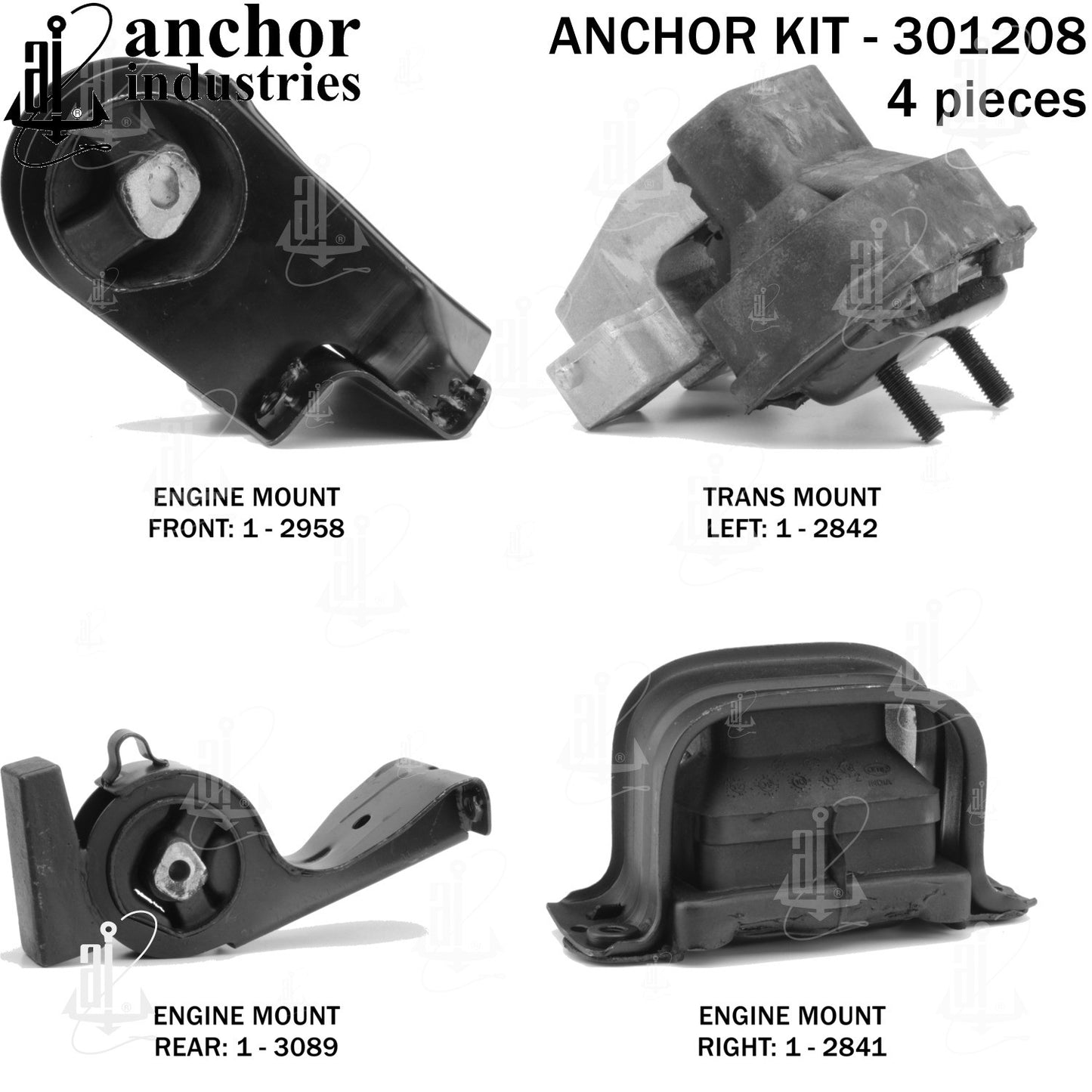Anchor Mounts Engine Mount Kit 301208 image 3