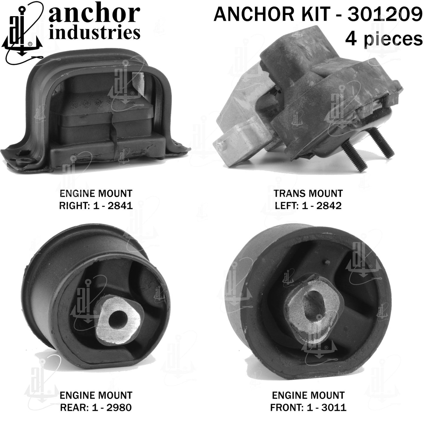Anchor Mounts Engine Mount Kit 301209 image 5