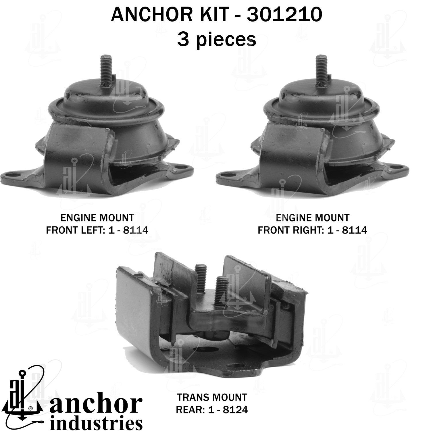 Anchor Mounts Engine Mount Kit 301210 image 5