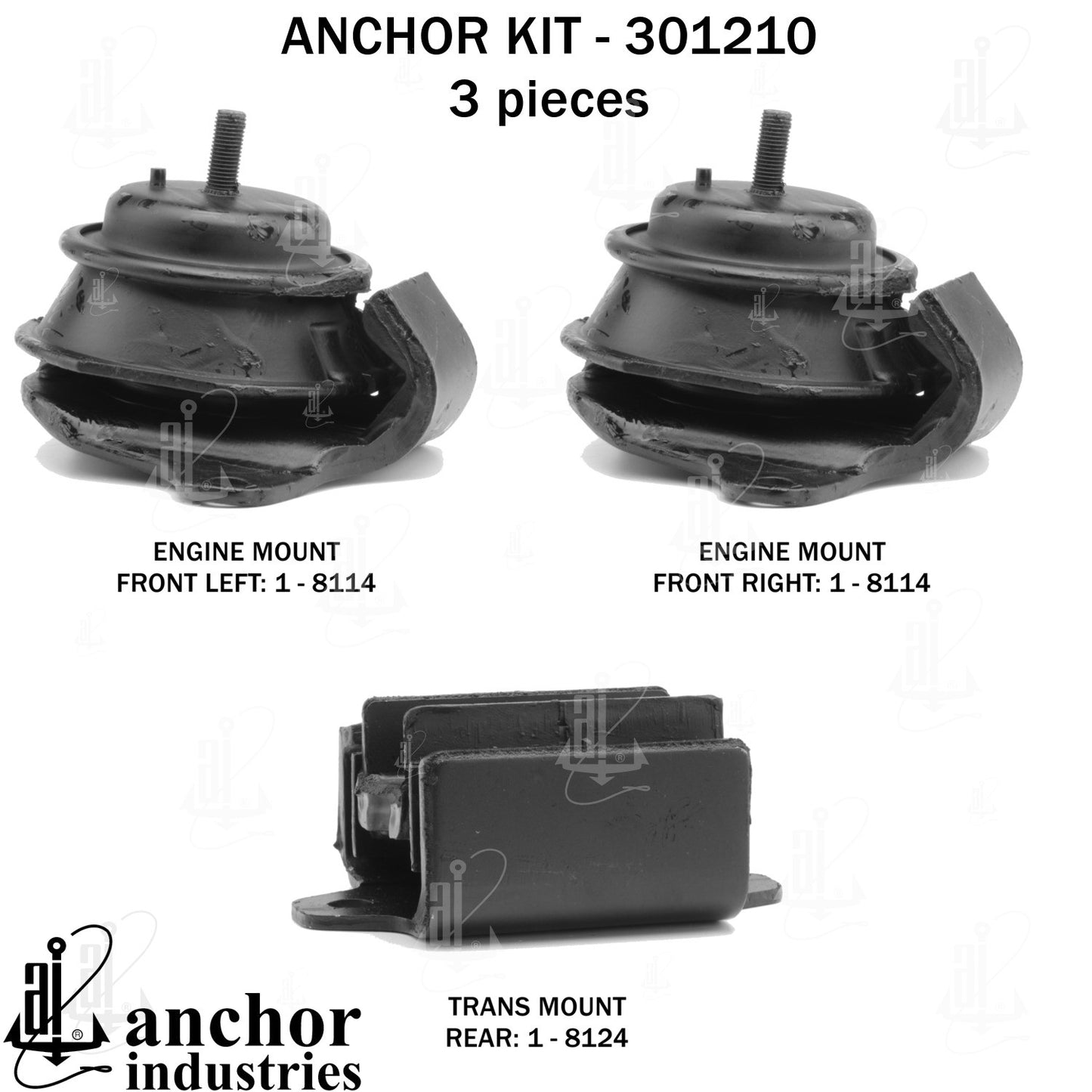 Anchor Mounts Engine Mount Kit 301210 image 3