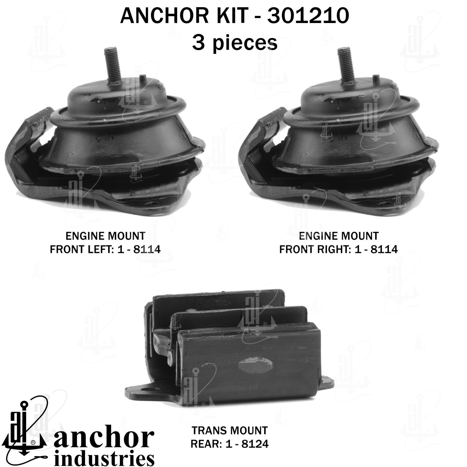 Anchor Mounts Engine Mount Kit 301210 image 4