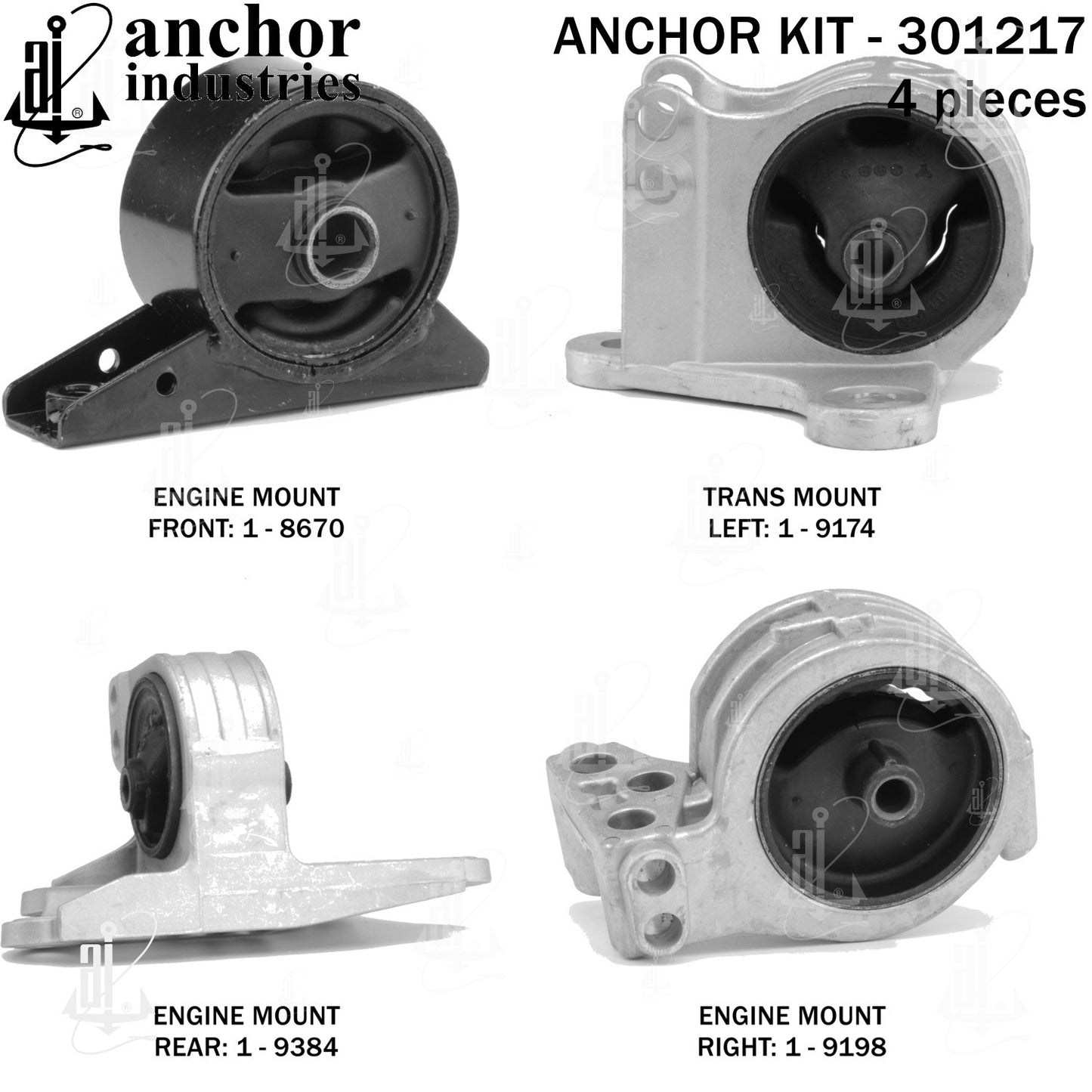 Anchor Mounts Engine Mount Kit 301217 image 5