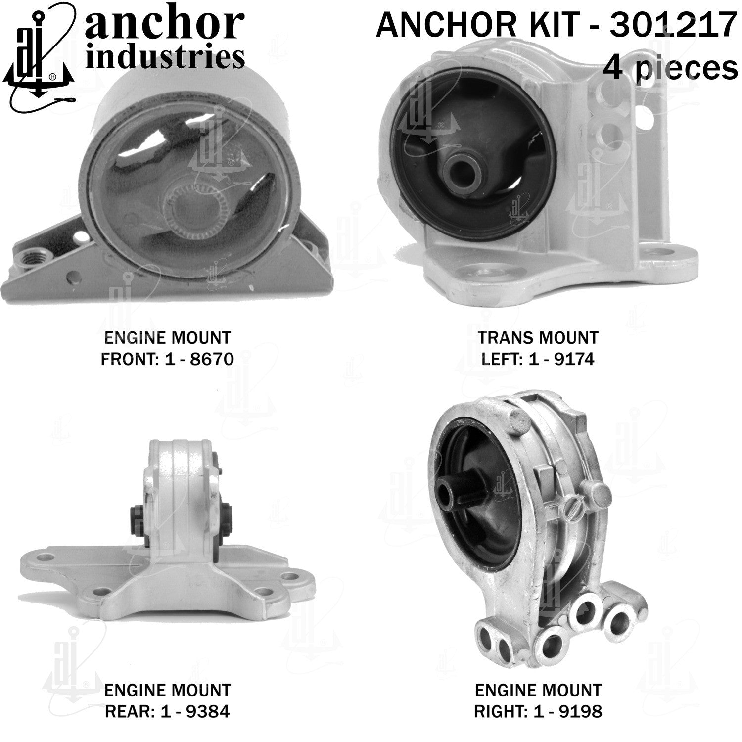 Anchor Mounts Engine Mount Kit 301217 main image