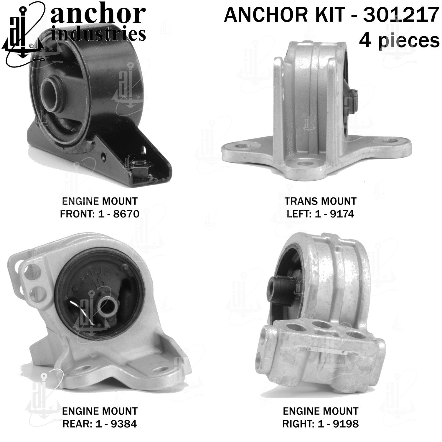 Anchor Mounts Engine Mount Kit 301217 image 3