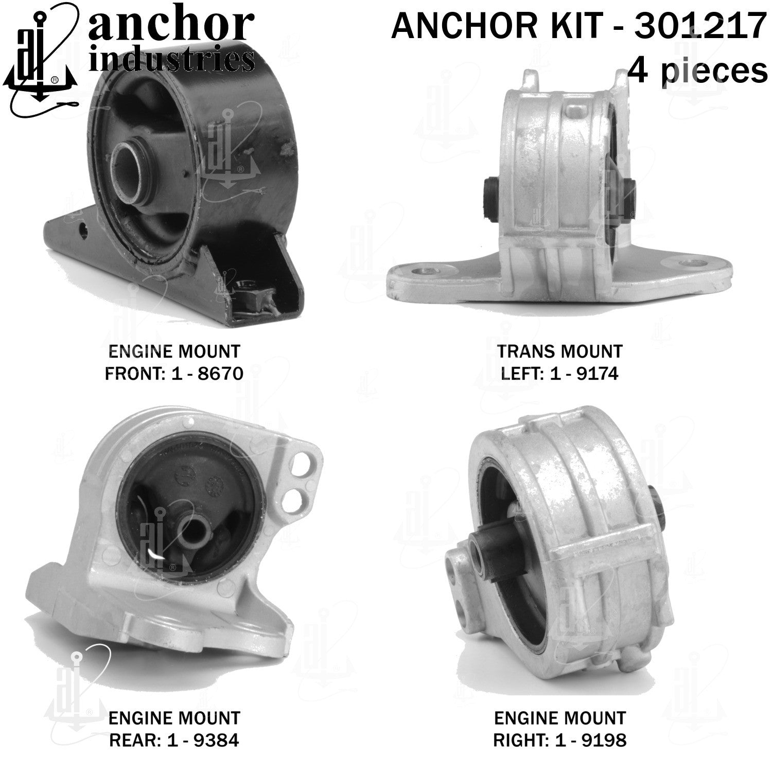 Anchor Mounts Engine Mount Kit 301217 image 4