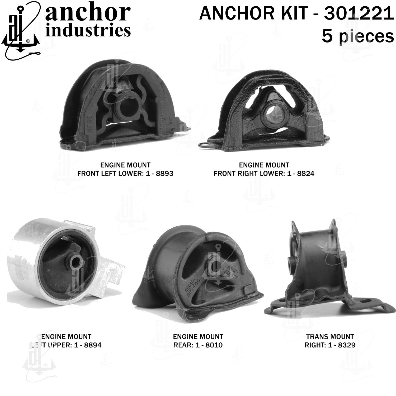 Anchor Mounts Engine Mount Kit 301221 image 5